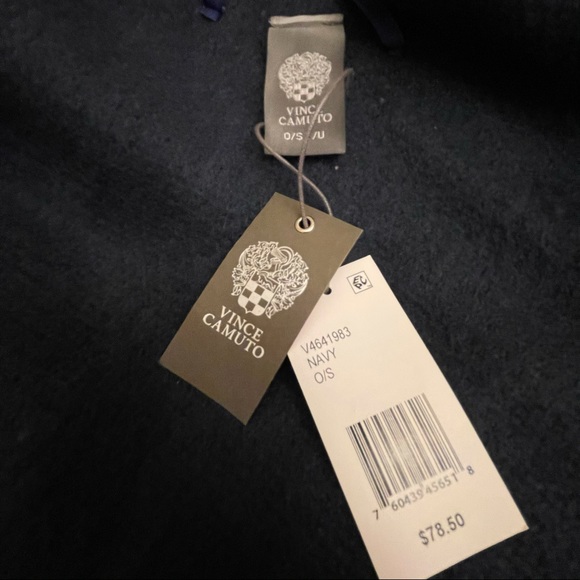 Vince Camuto Knit Topper Poncho with Pop-Stripe - Picture 3 of 4